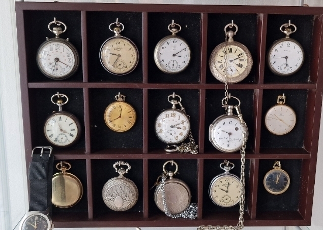 Ceasuri de buzunar vechi, funcționale, cu sisteme spindel, cilindre, anker, cu capace din argint din perioada 1850-1930
